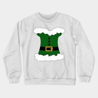 White and Green Corset Christmas Mrs Claus Crewneck Sweatshirt